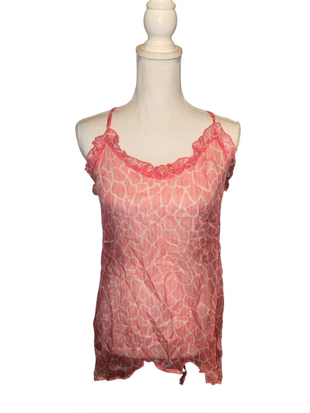 Beach Bunny Don’t Trust Me Rare Coral Giraffe Tank